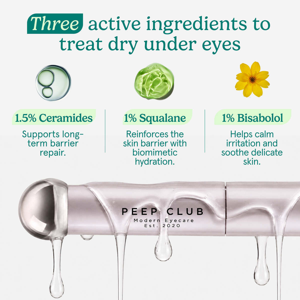 Dry Under Eye Correcting Lidstick™ balm texture, close up