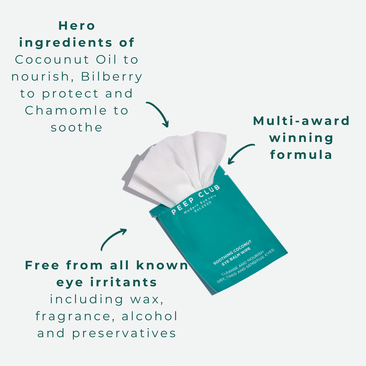 Soothing Coconut Balm Wipes (30 pack)